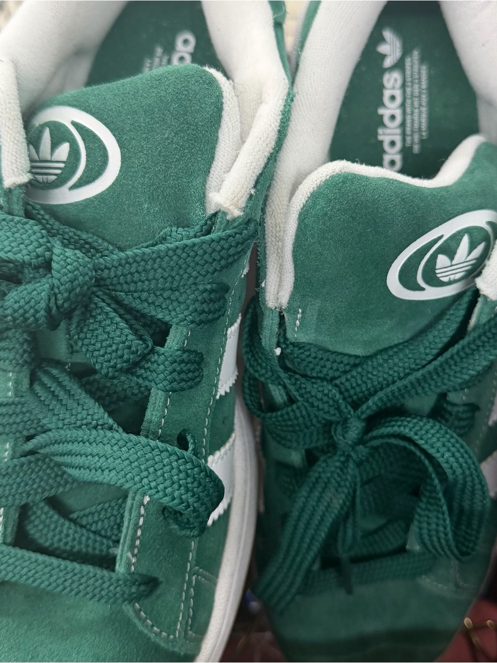 Adidas Campus 00s sneakers in a dark green & white stripe - Picture 3 of 9